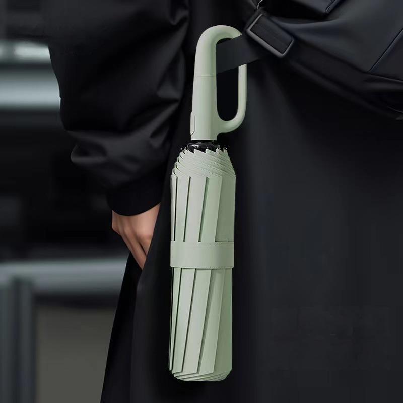 FoldingUmbrella: Automatisk 20 Ben Ringspänne Handtag Fällbar Paraply
