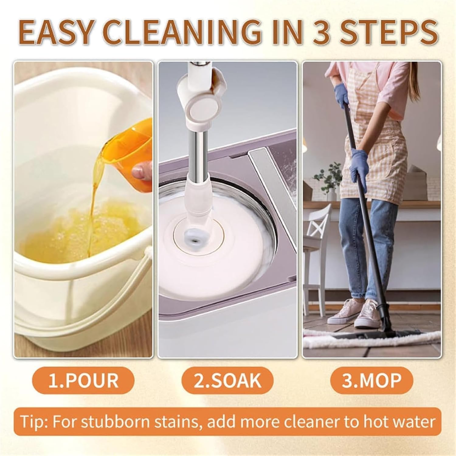 Cleaner Pro° FloorPolisher: Allt-I-Ett Mousserande, Säker Och Ren Golvpolermaskin