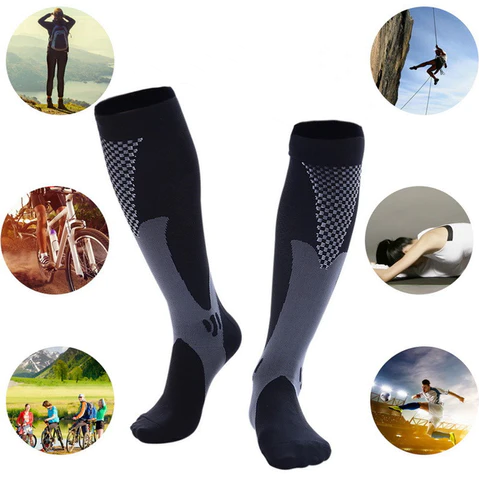 Happy™ CompressionSocks: Andningsbar och Komfortabla Kompressions Strumpor