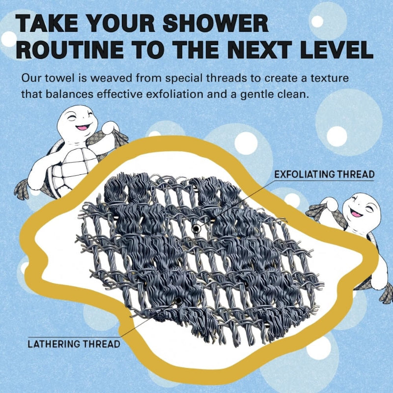 ScrubTowel 1+1 GRATIS - Exfolierande Dusch Skrubba Handduk
