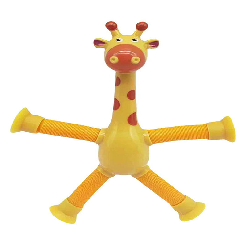 Kletshuts™ StretchyGiraffe: Teleskopisk Stretchig Giraff Leksak Med Sugkopp