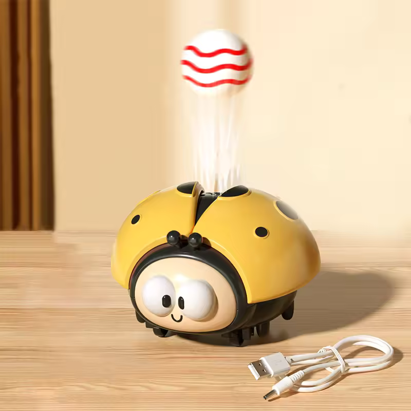 Kletshuts™ LadybugToy: Söt Färgglad Nyckelpiga Boll Blåsare Barn Leksak