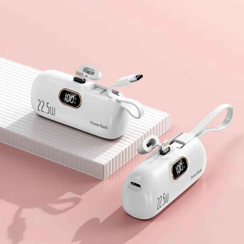 MiniCharge -  Modern Snygg Bärbar Dubbla Portar Mini Driva Bank
