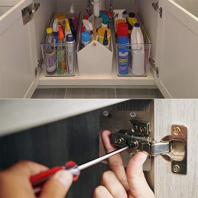 HingePlate 1+1 GRATIS: DIY Möbler Gångjärn Reparation Sidoplatta