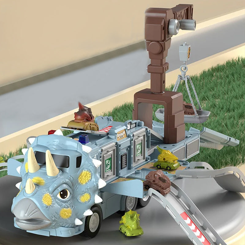 Kletshuts™ DinoTruck: Dinosaurie Lastbil Leksaksset Med Ljus Och Musik