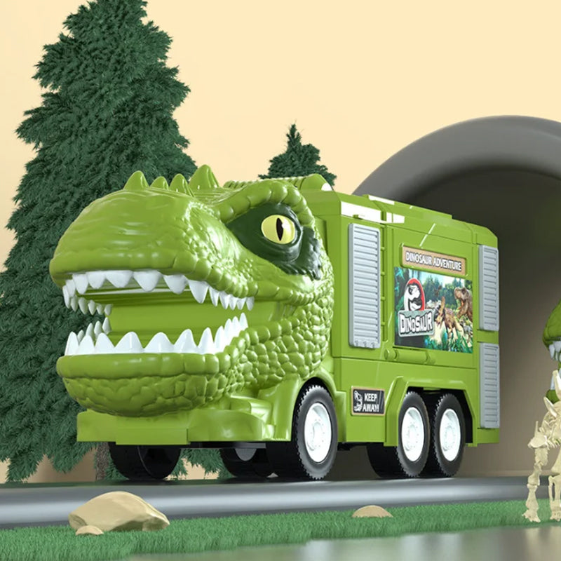 Kletshuts™ DinoTruck: Dinosaurie Lastbil Leksaksset Med Ljus Och Musik