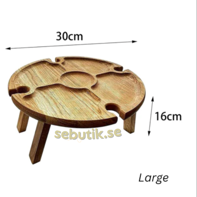 UltiFurni® WoodenFold- Hopfällbart Träbord