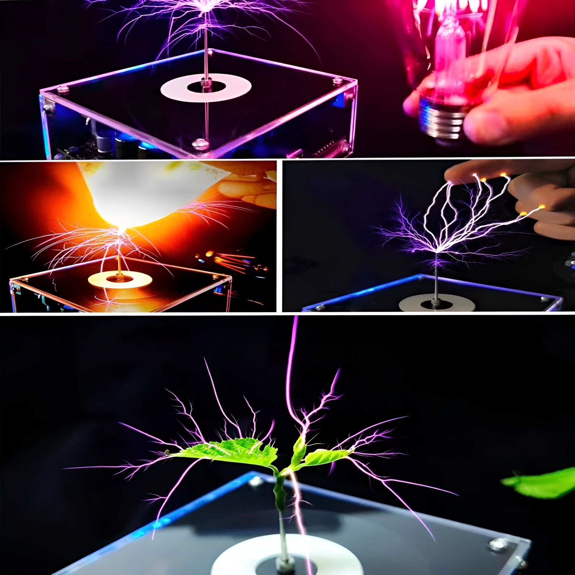 MusicalSpark: Tesla Spol Elektrisk Musikalisk Gnist Och Blixt Anordning