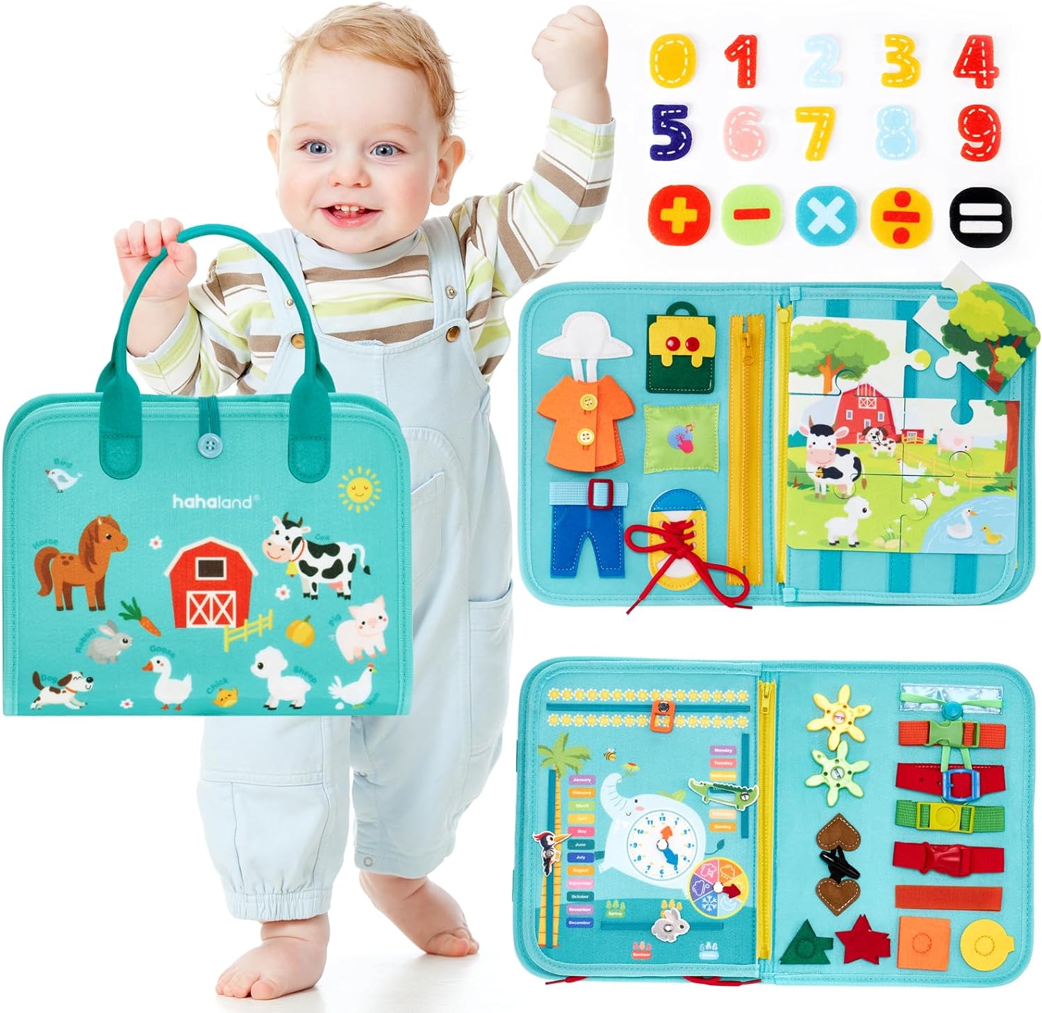 Kletshuts™ BusyBoard: Sensoriska Finmotorik Färdigheter Montessori Pedagogisk Busy Board
