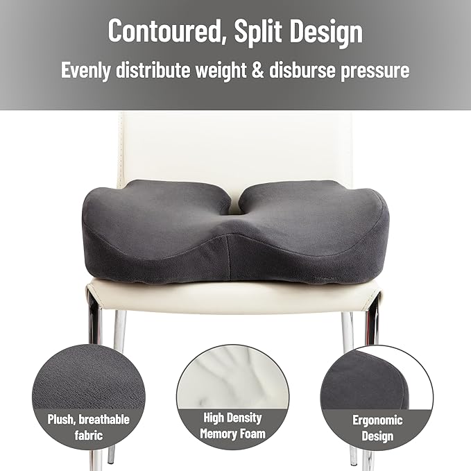 SeatRelief - Memory Skum Coccyx Avlastning Sits Dynor