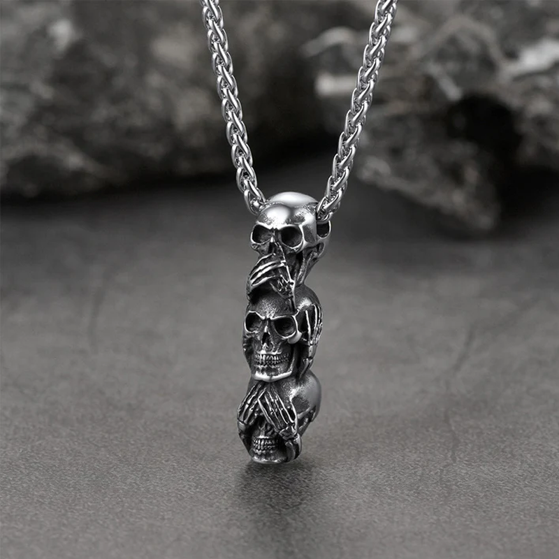 Jewelance™ SkullNecklace: Skalle Halsband För Män Och Kvinnor