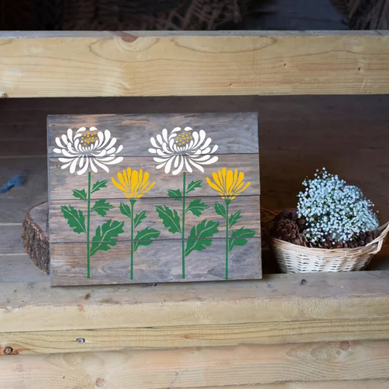 FlowerDecor - DIY Blomma Stencil Dekoration