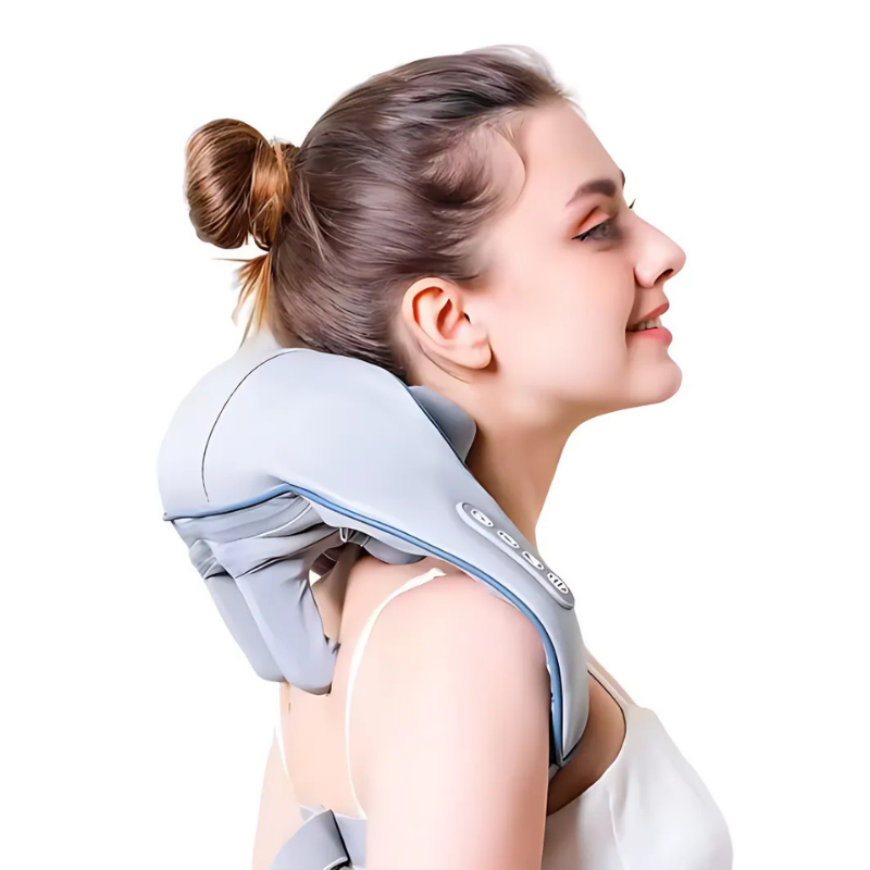 NeckMassager: Lugnande Värme Avkopplande Nack-Och Axelmassageapparat