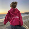 Icone™ DearHoodie: Hoodie Med Fram Och Baksida Tryck Budskap