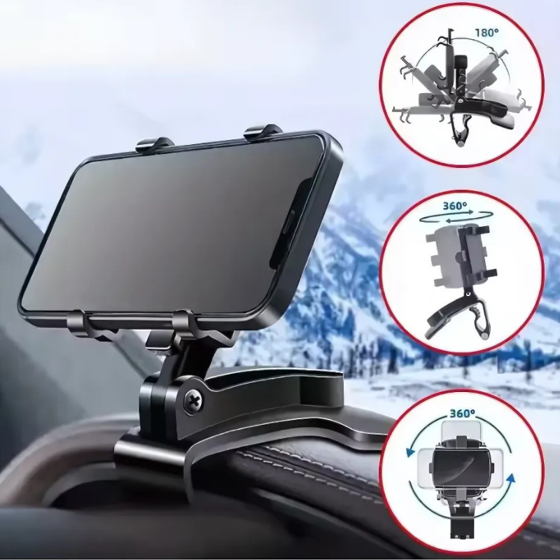 Holder360° PhoneGrip: Roterande Telefonställ Med Stark Kompakt Grepp