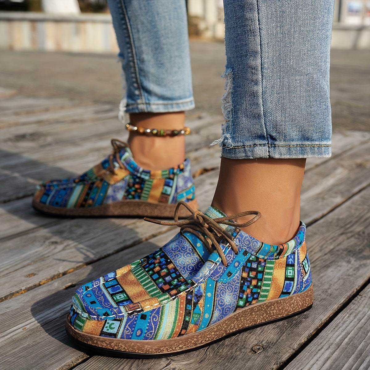Happy™ ColorfulShoes: Snygg Modern Design Dam Skodon