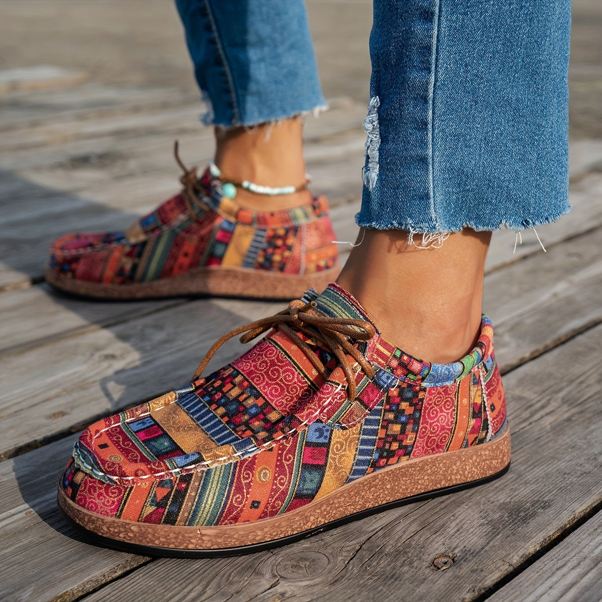 Happy™ ColorfulShoes: Snygg Modern Design Dam Skodon
