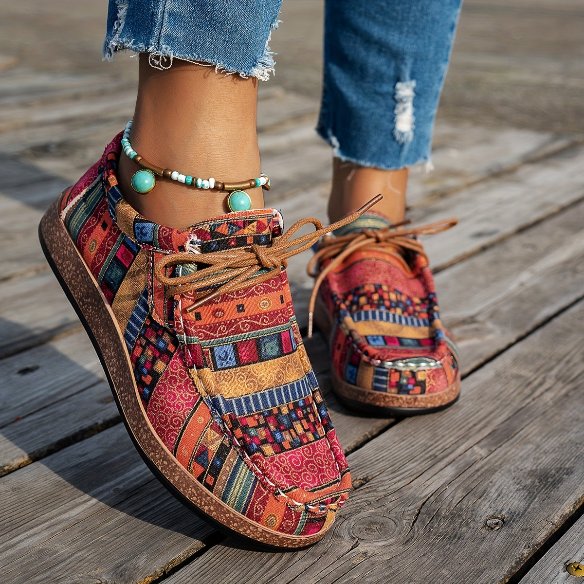 Happy™ ColorfulShoes: Snygg Modern Design Dam Skodon
