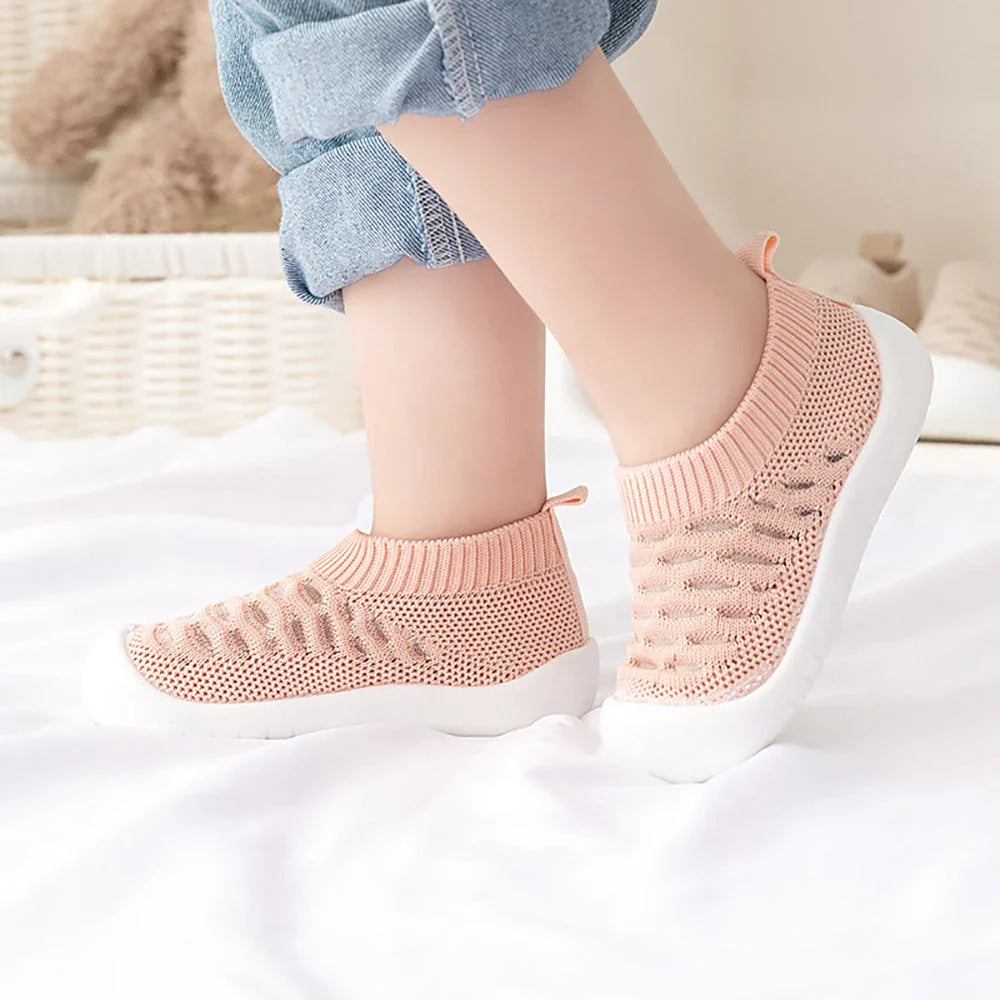 Kletshuts™ TinyShoes: Halkfria Baby Mesh Skor