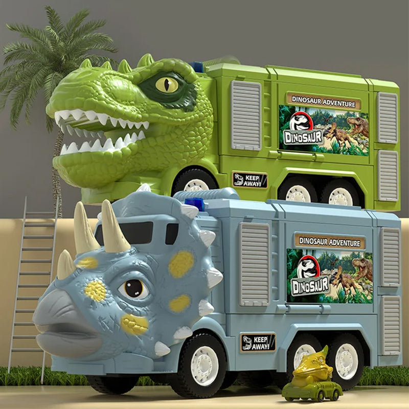 Kletshuts™ DinoTruck: Dinosaurie Lastbil Leksaksset Med Ljus Och Musik