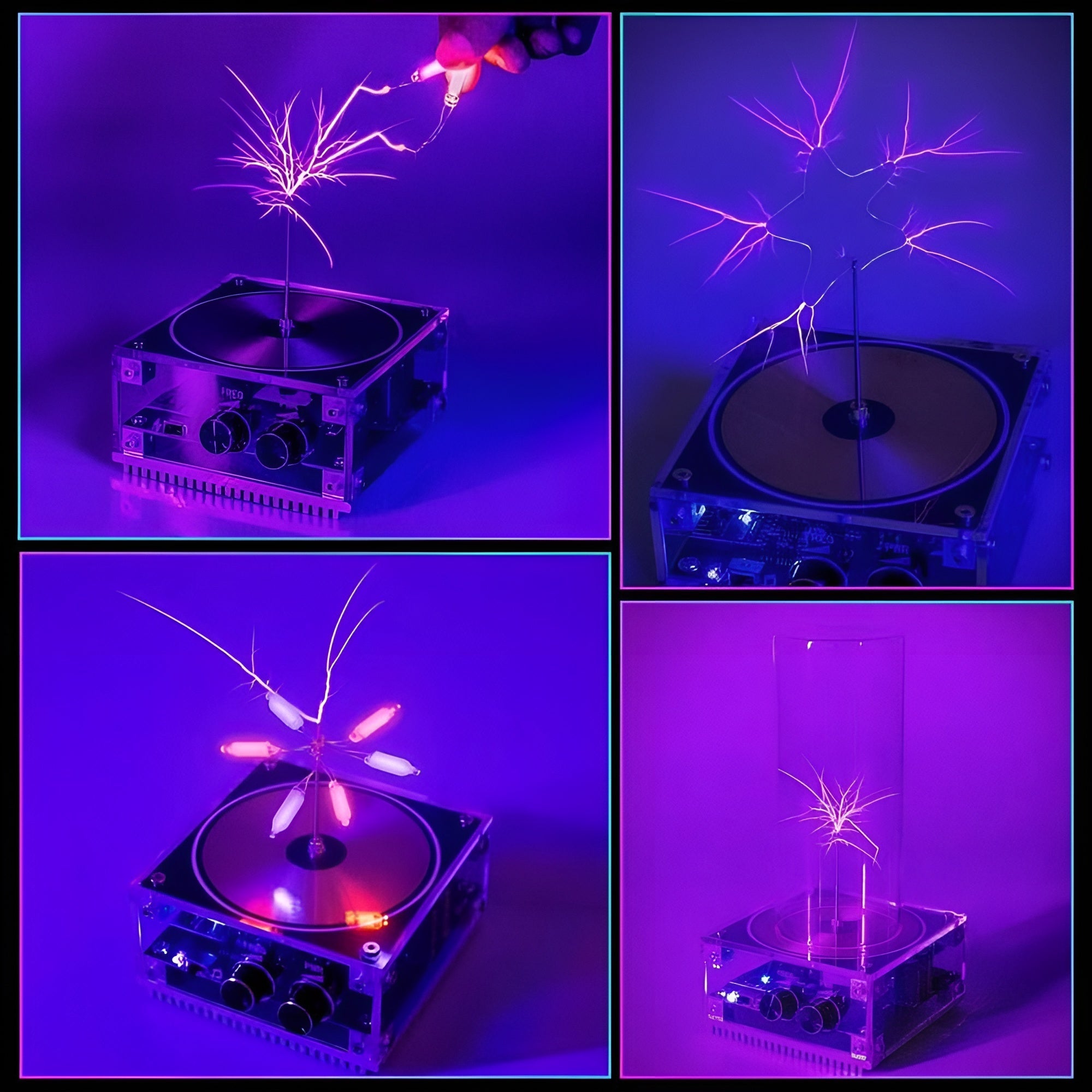 MusicalSpark: Tesla Spol Elektrisk Musikalisk Gnist Och Blixt Anordning