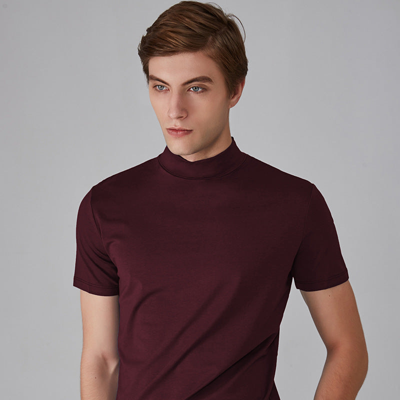 Icone™ FitShirt 1+1 GRATIS: Mäns Smal Passform Hög Nacke Casual Skjorta
