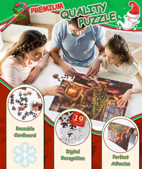 PuzzleAdvent - 24 Jigsaw Pussel Advents Kalender (Slumpmässig Design)