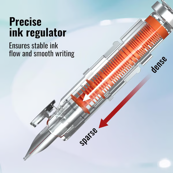 FountainPen - Utdragbar Och Påfyllningsbar Reservoarpenna Med Bläckpatroner