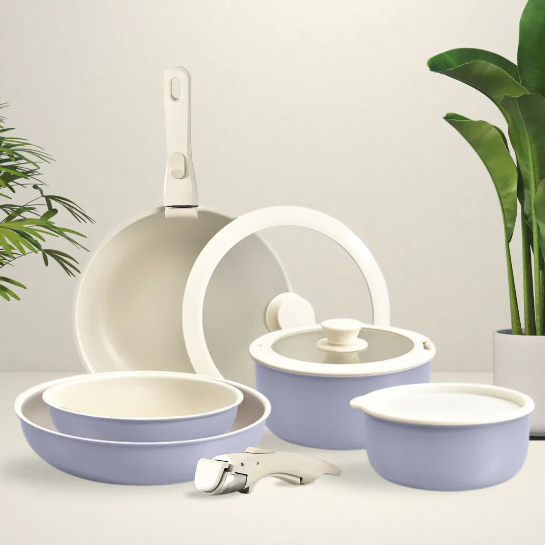 Globetrek° CeramicPans: Avtagbar Icke-stick Pannor Set