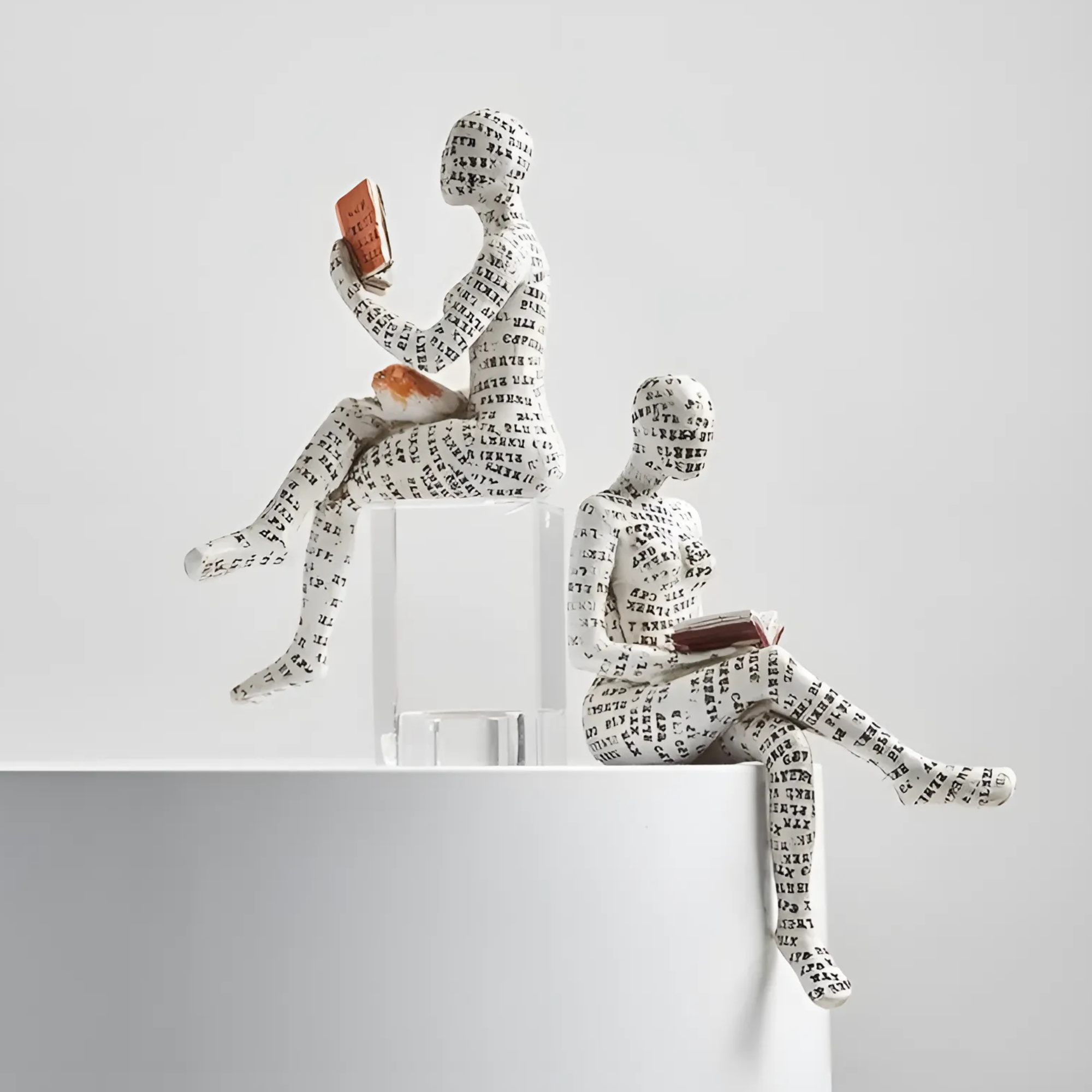 ReaderDecor 1+1 GRATIS: Läsning Figur Dekor För Skrivbord Och Hylla Uppvisning