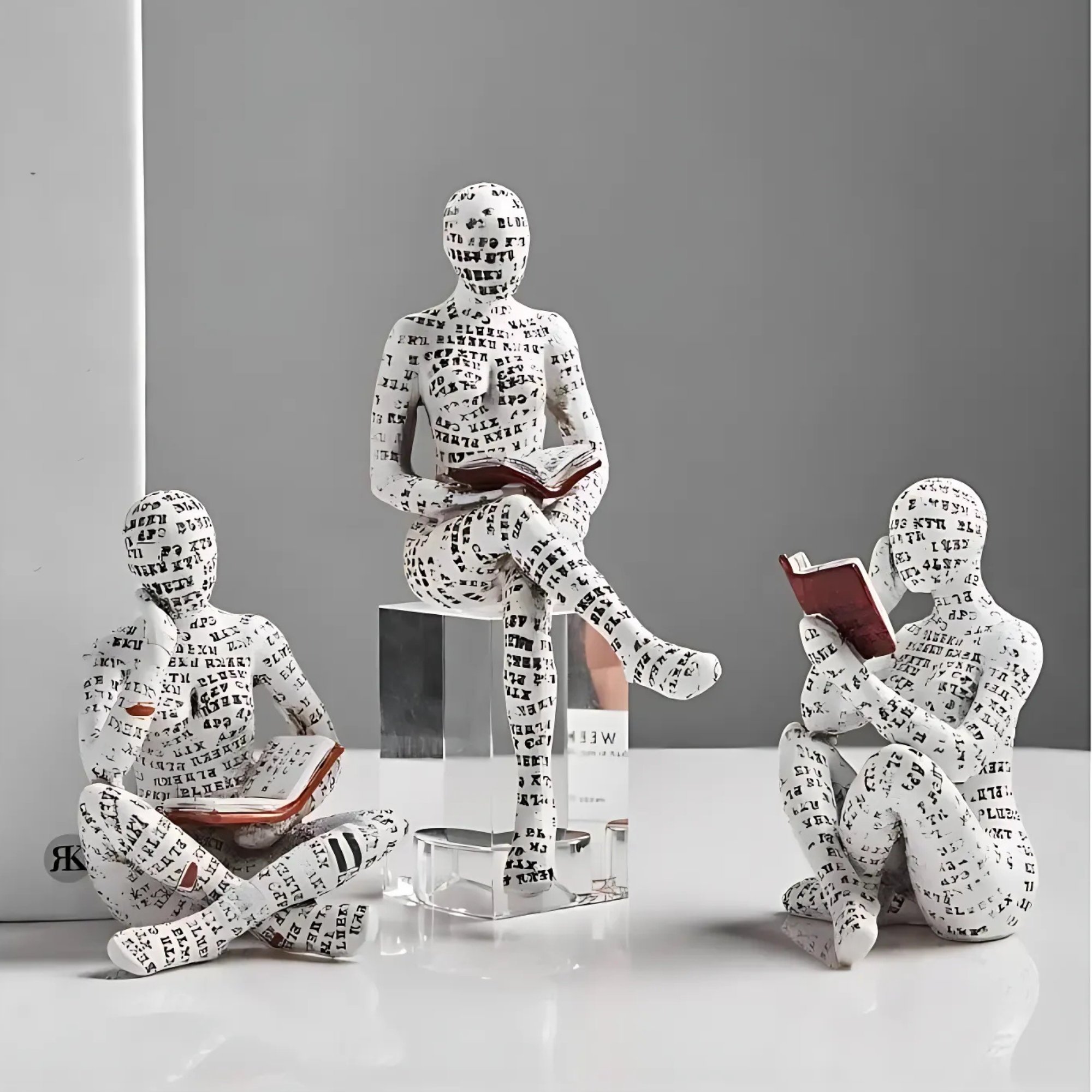 ReaderDecor 1+1 GRATIS: Läsning Figur Dekor För Skrivbord Och Hylla Uppvisning
