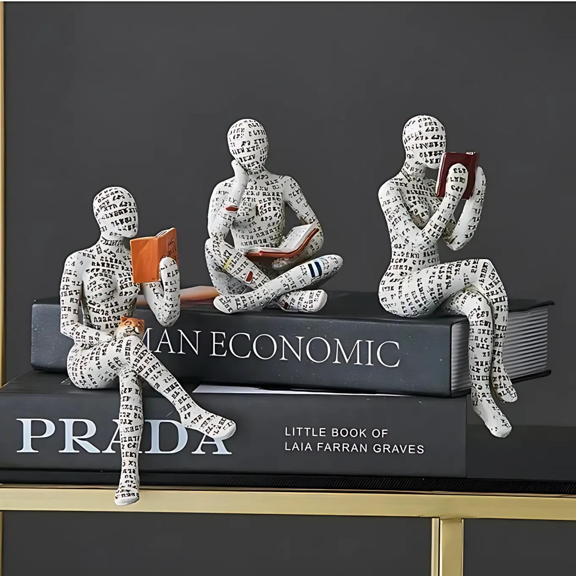 ReaderDecor 1+1 GRATIS: Läsning Figur Dekor För Skrivbord Och Hylla Uppvisning