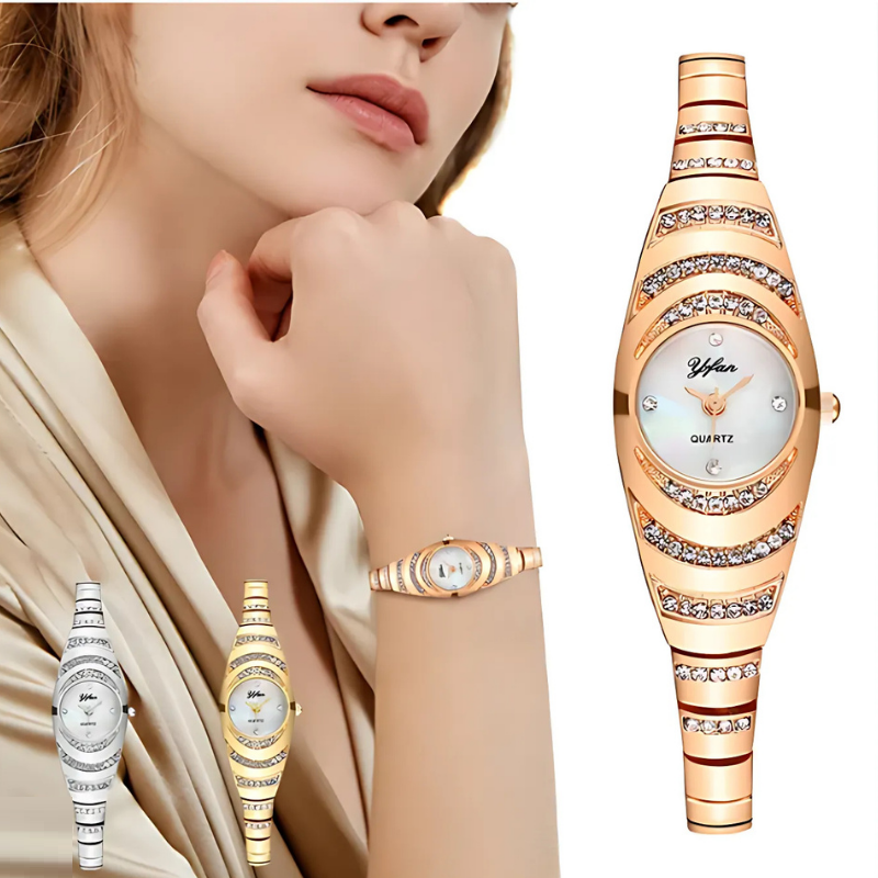 Jewelance™ ElegantWatch: Elegant Modern Kvinnors Klocka Med Presentask