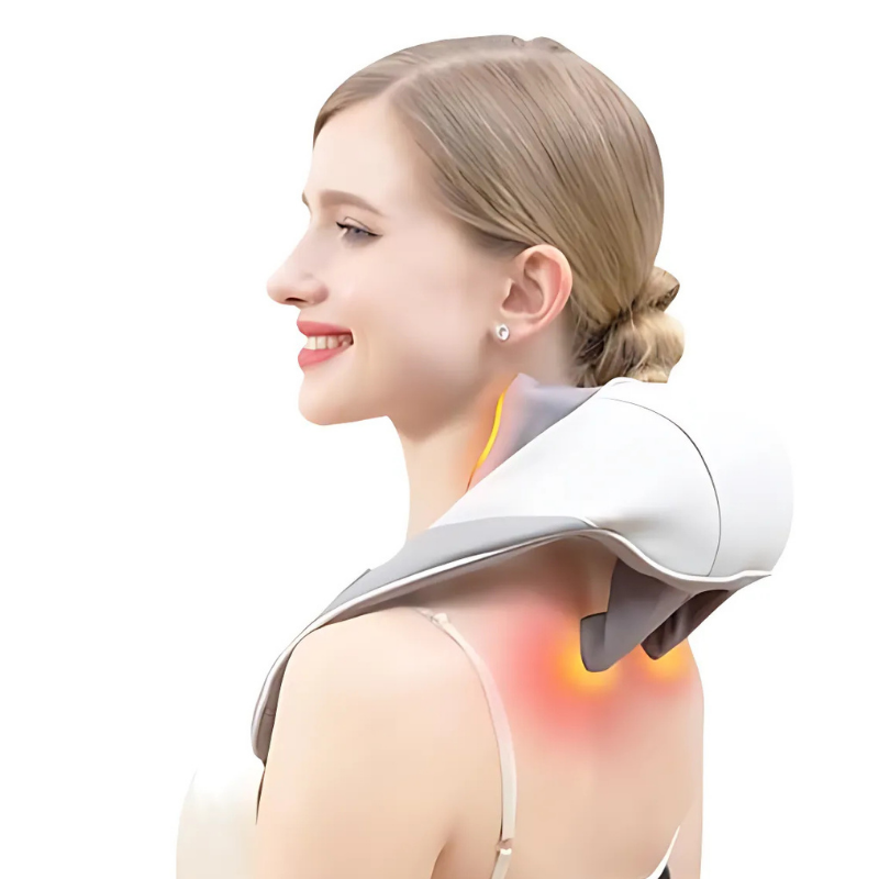 NeckMassager: Lugnande Värme Avkopplande Nack-Och Axelmassageapparat