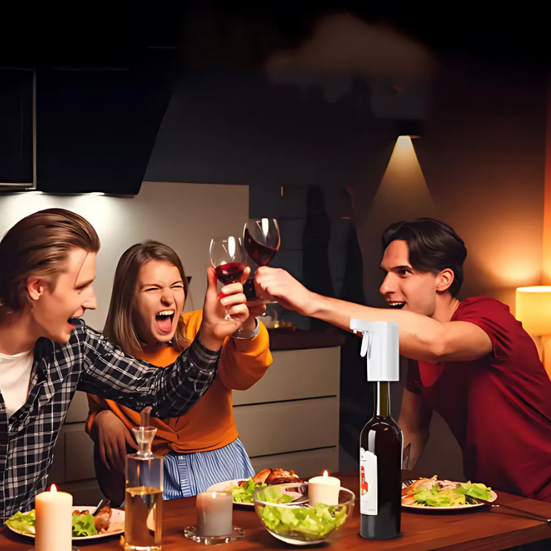 SmartDispenser: Uppladdningsbar Smart Digital Pekskärm Dryckesdispenser