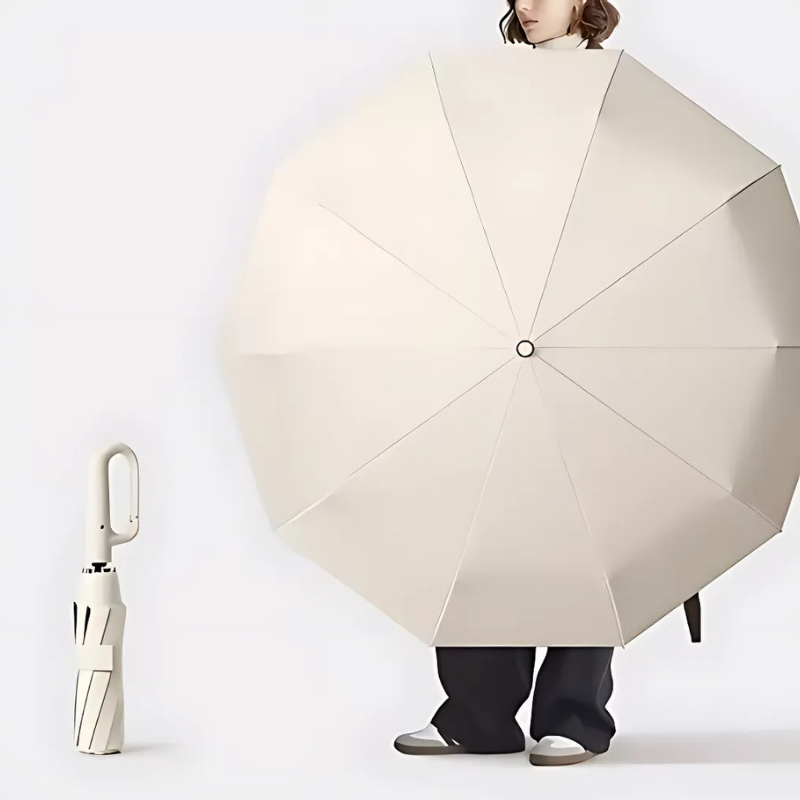 FoldingUmbrella: Automatisk 20 Ben Ringspänne Handtag Fällbar Paraply