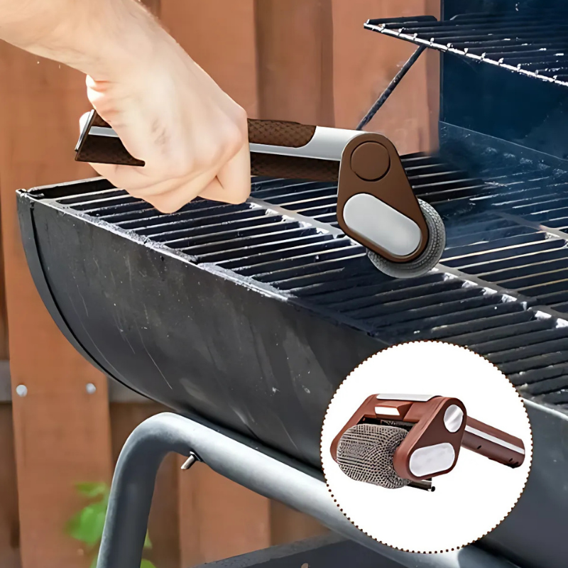 Cleaner Pro° GrillCleaner: Uppladdningsbar Elektrisk Borstlös Grillrengörare Rulle