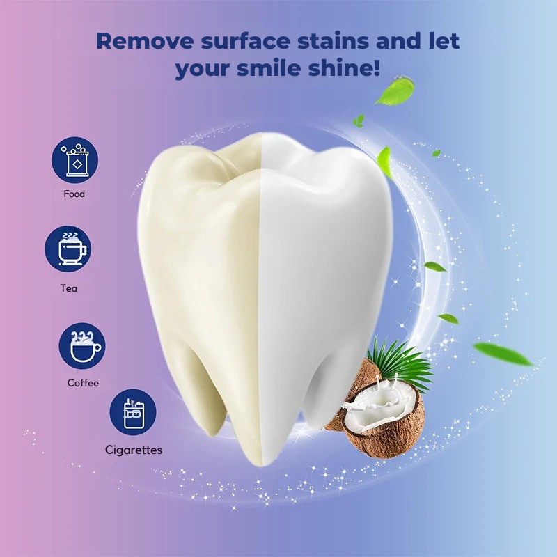 TeethStrip: Naturlig Kokosnöt Tandblekning Och Upplysande Strips
