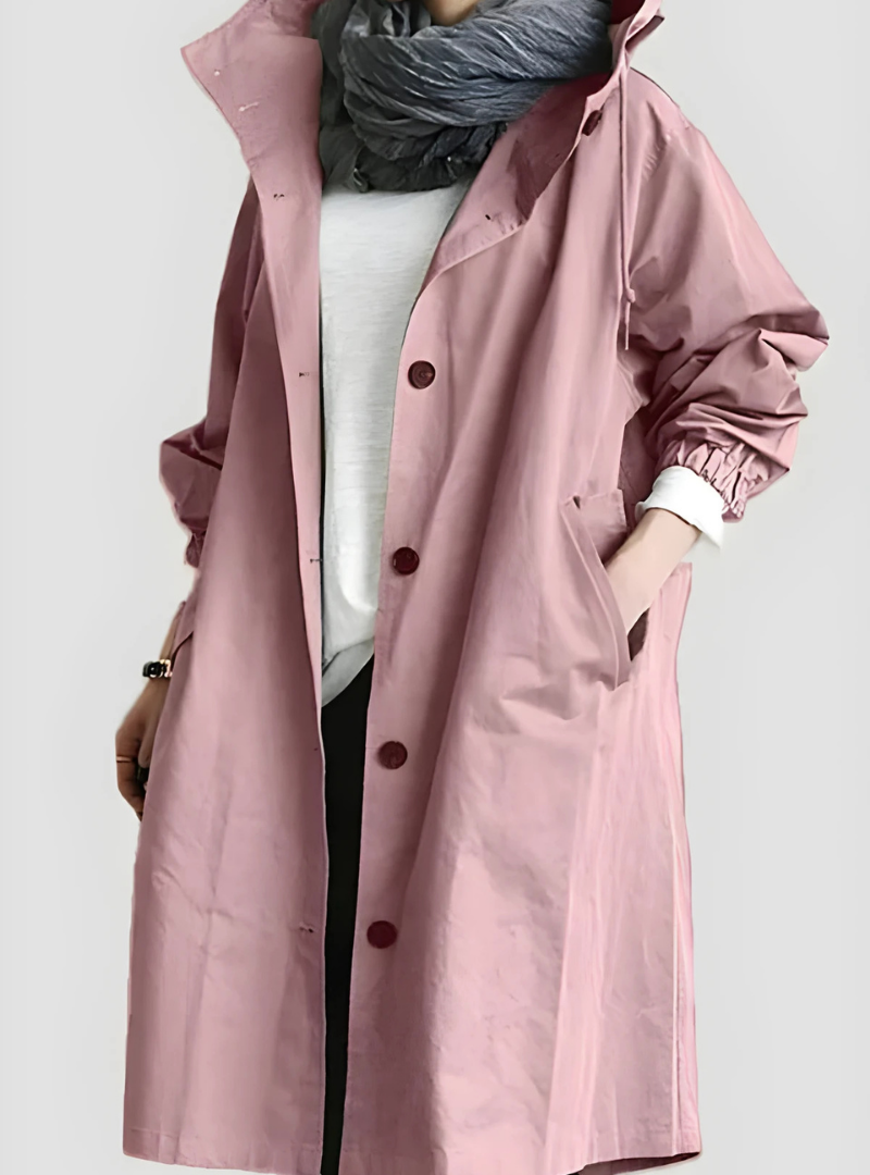 Icone™ ElegantCoat - Allväders Lätt Komfort Huva Elegant Kappa