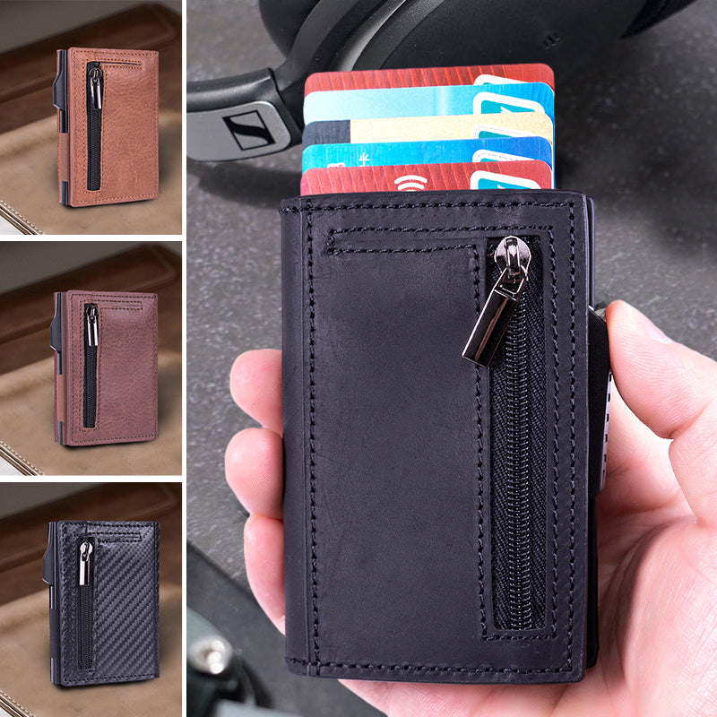 Icone™ CardHolder: Automatisk Smal Pop-up Kort Hållare Och Plånbok