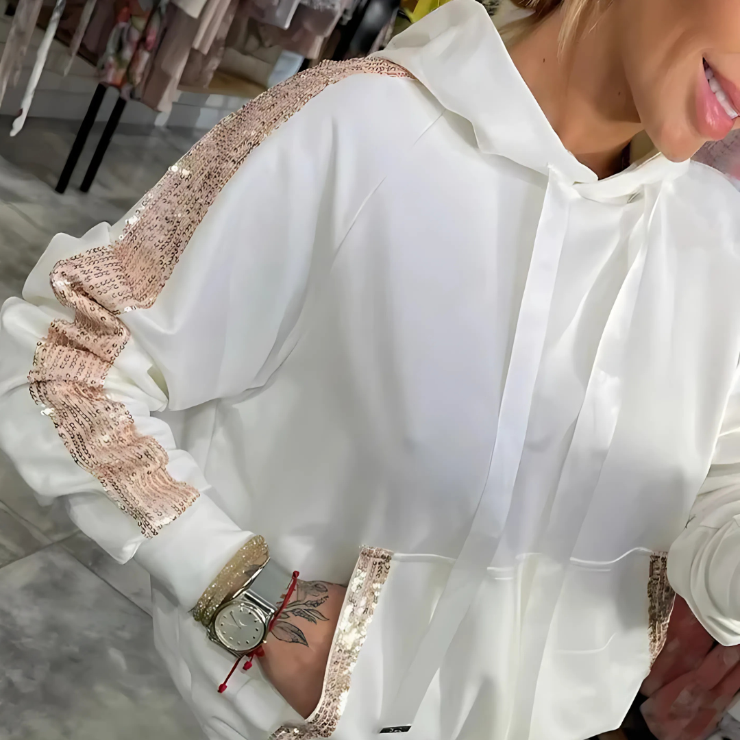 Icone™ SparklySet: Glittrande Och Bekvämt Set Med Huvtröja Och Jacka