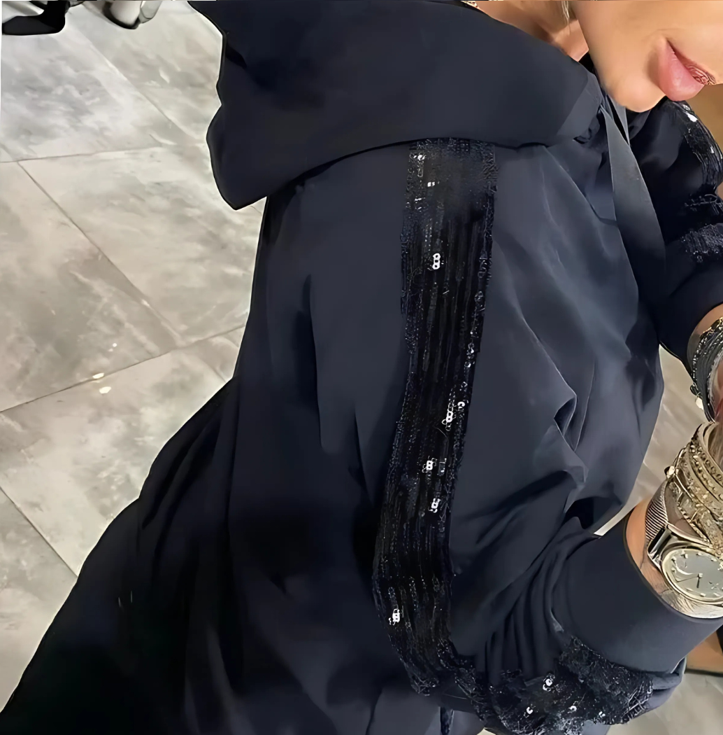 Icone™ SparklySet: Glittrande Och Bekvämt Set Med Huvtröja Och Jacka