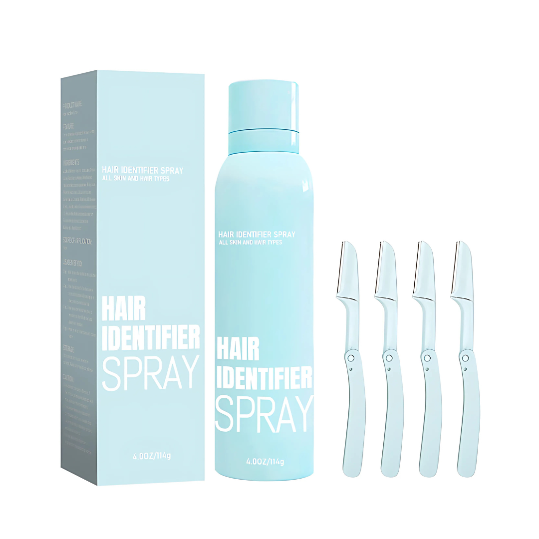 HairIdentifier 1+1 GRATIS: Lätt Att Använda Ansiktshår Identifierare Spray Med Rakhyvlar