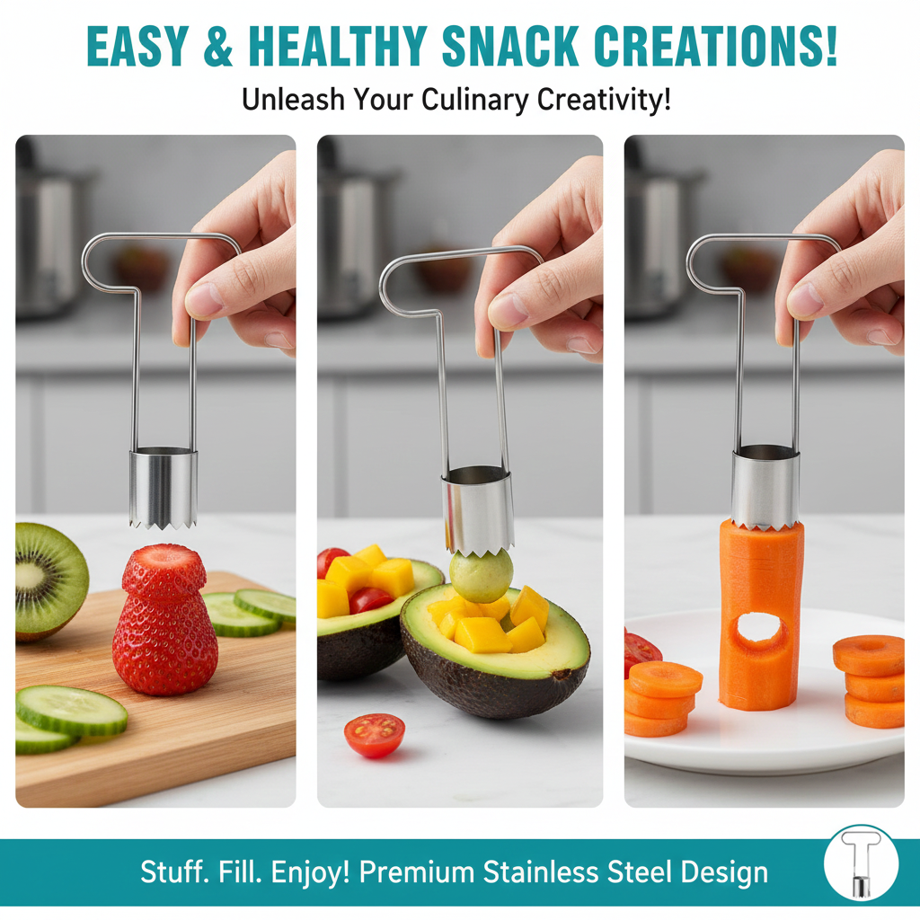 Globetrek° SeedRemover 1+1 GRATIS: Vass Frukt Och Grönsak Frö Och Kärna Borttagare