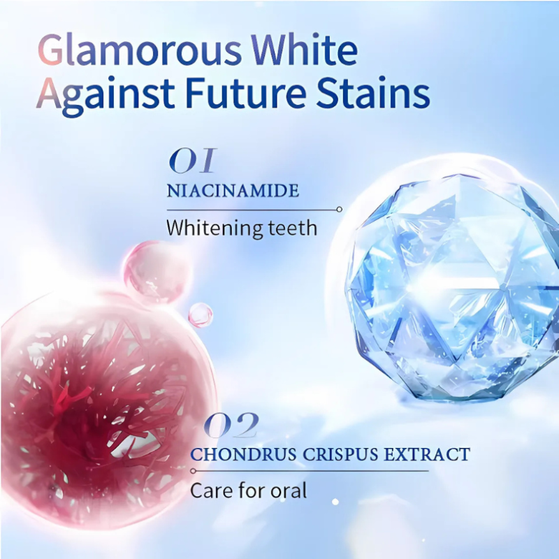 WhiteningToothpaste 1+1 GRATIS: Niacinamid Vitgörande Och Fläckborttagande Tandkräm