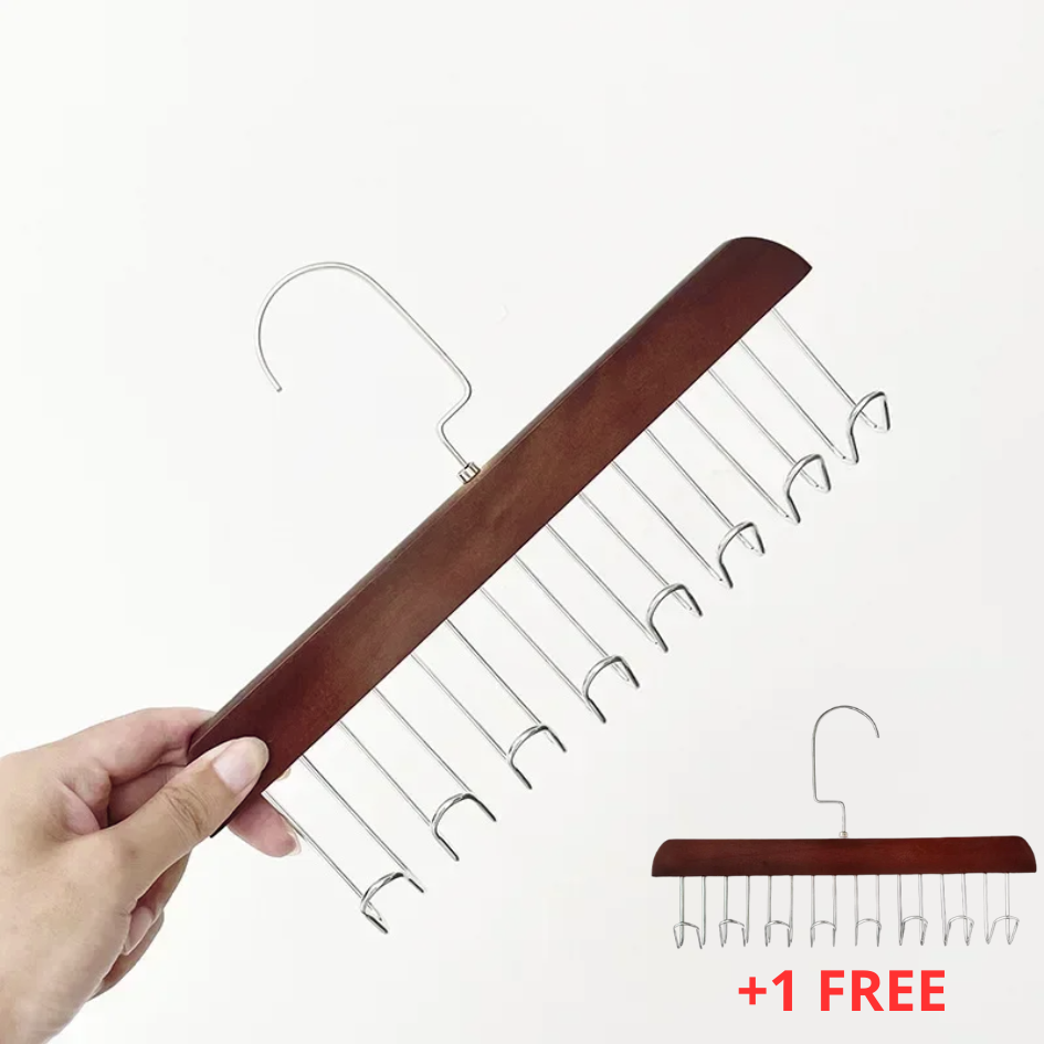 GlideHold® ClosetHanger 1+1 GRATIS: Hållbar Utrymmesbesparande Mångsidig Kläderhängare