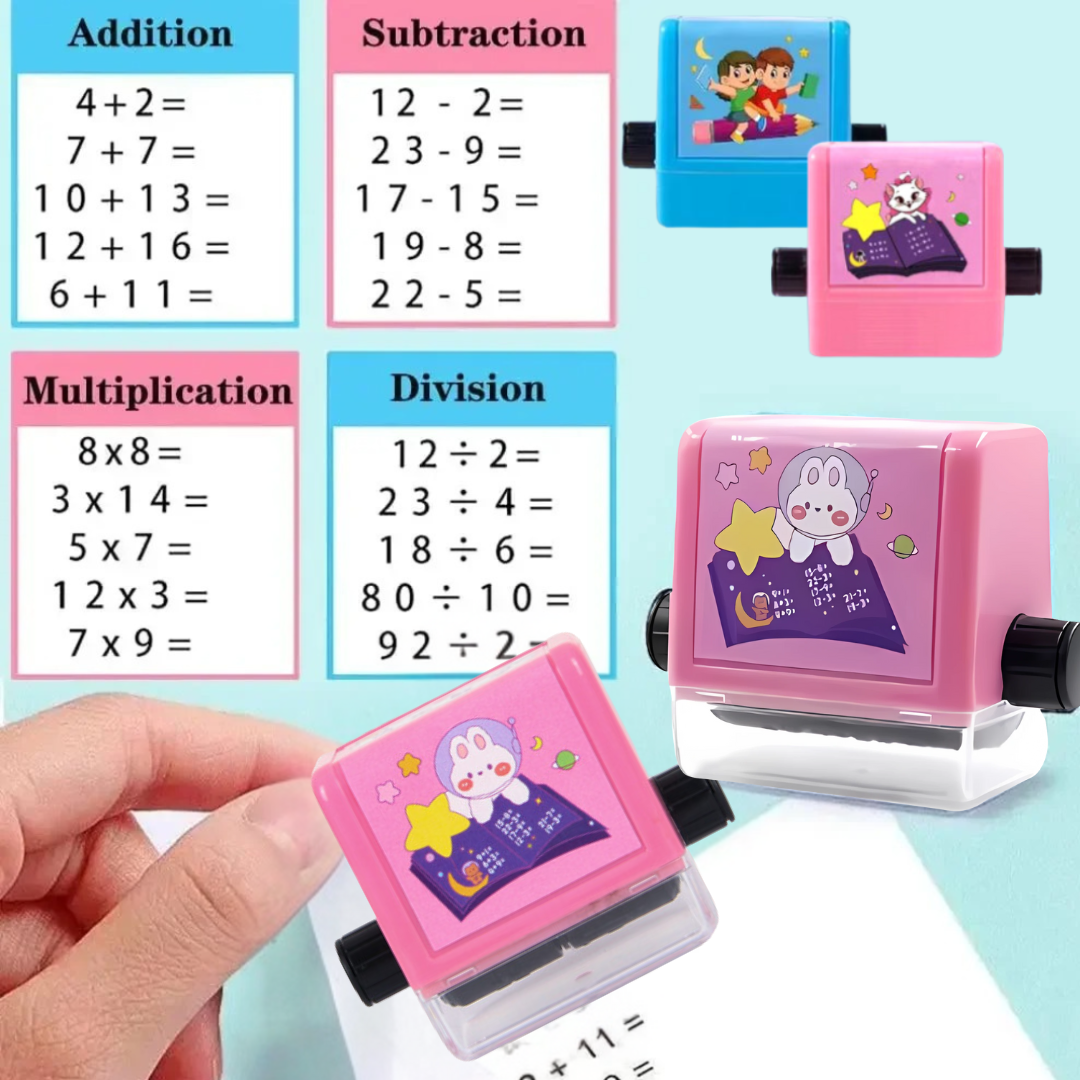 Kletshuts™ MathStamp: Digital-Roller Matematik Undervisning Stämpel
