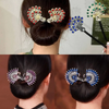 Rose® HairTie 1+1 GRATIS: Snygg Hårsnodd Elegant Vintage Kristallhästsvans Twisthållare