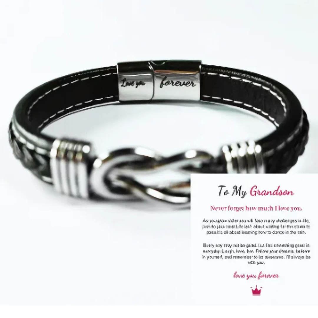 Jewelance™ InfinityBracelet: Oändlighet Knut Armband med Dedikation Kort