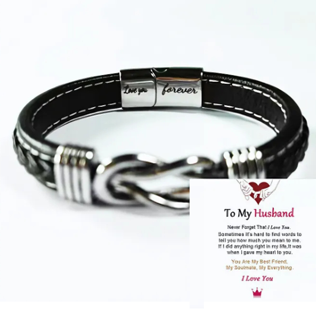 Jewelance™ InfinityBracelet: Oändlighet Knut Armband med Dedikation Kort